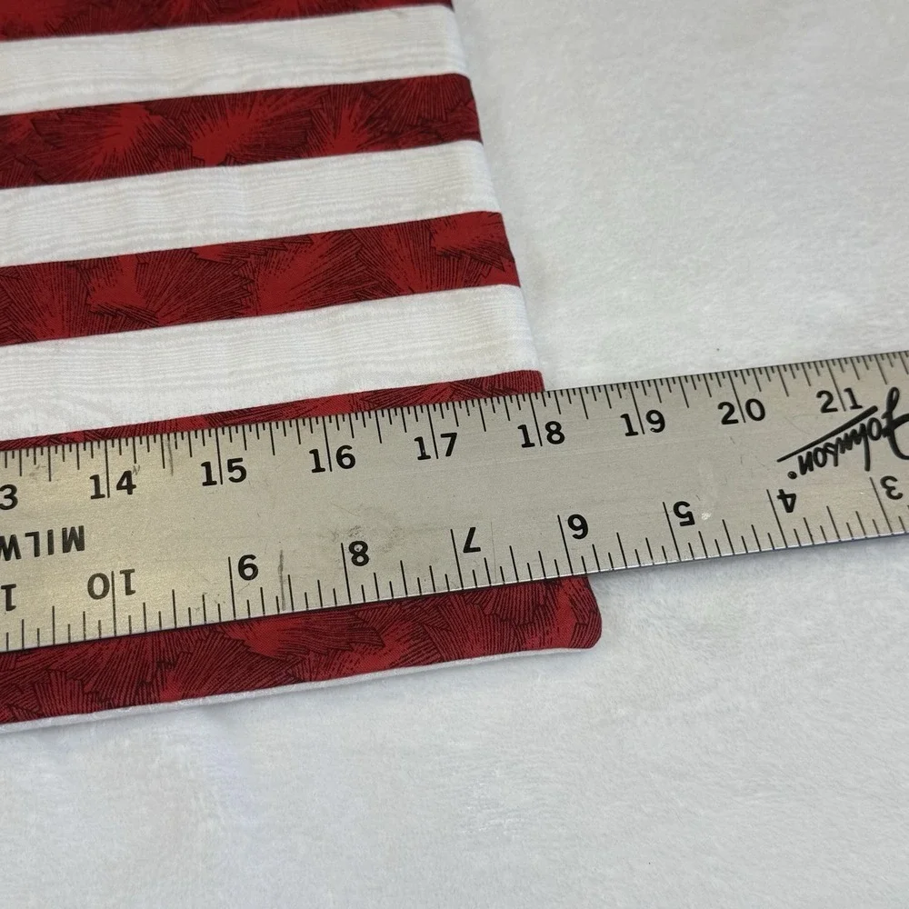 Handmade Patriotic Table Linens Set Quilted Placemats Napkins Rings Americana